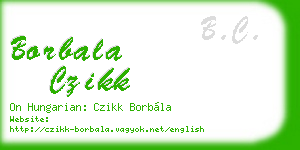 borbala czikk business card